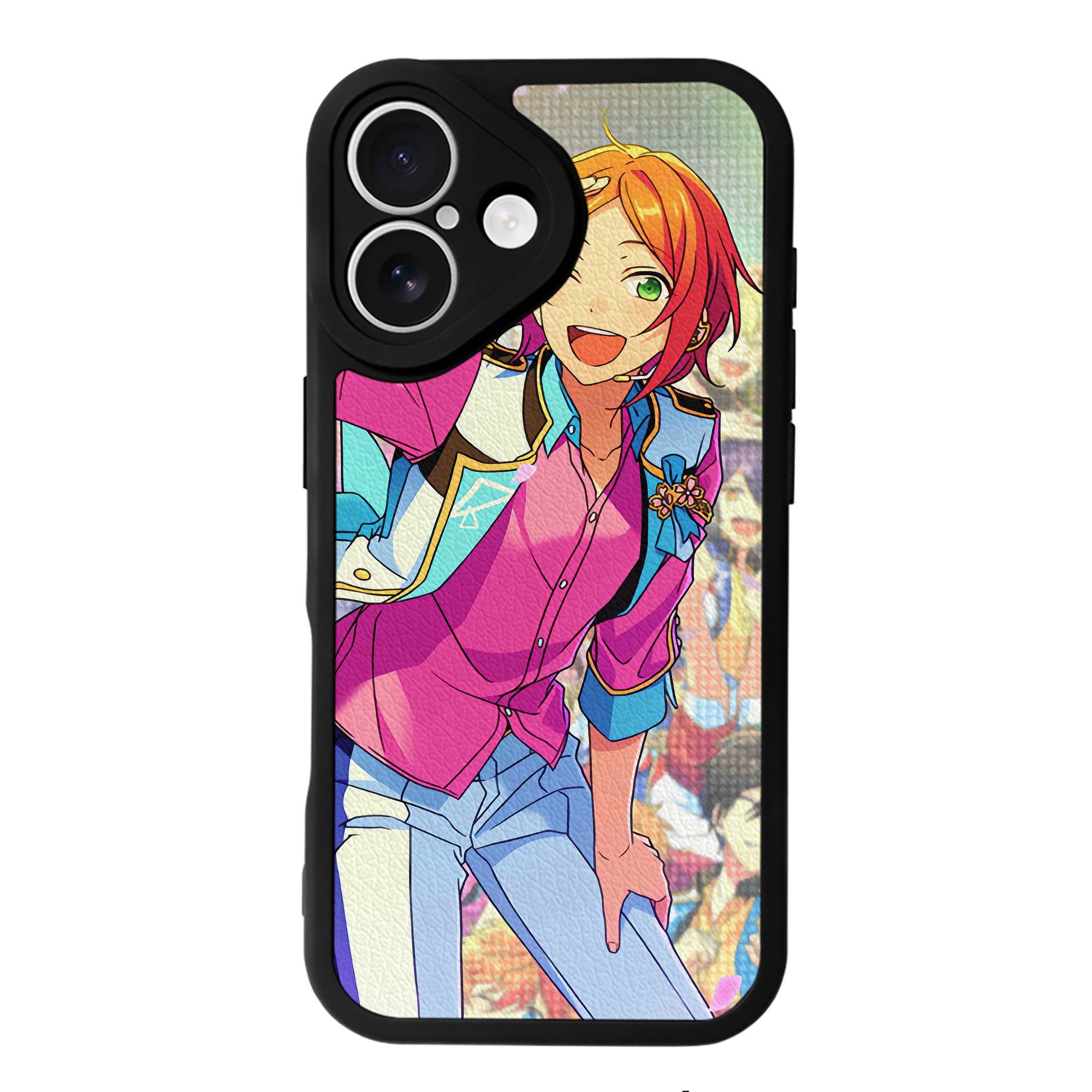 （画像用） あんさんぶるスターズ! Ensemble Stars 【iPhone 16シリーズ対応】シリコンスマホケース（レザー調） 材質：シリコン